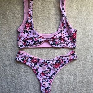 PINK FLORAL BIKINI